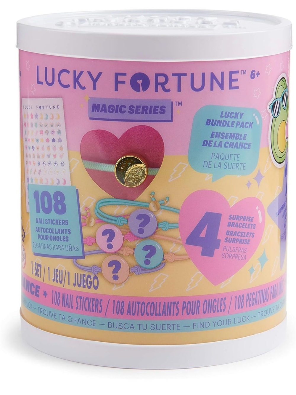 Lucky Fortune Magic Series Nail Stickers & Bracelets Bundle Pack surprise set